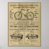 1893ヴィンテージサイクリング雑誌Ad Art Poster ポスター (正面)