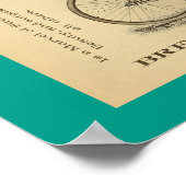 1893ヴィンテージスコーチャー自転車広告アートポスター ポスター (角)