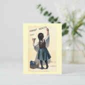 1893ヴィンテージフランスのチョコレートアド ポストカード (スタンド正面)