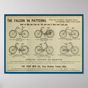 1893ヴィンテージヨースト自転車雑誌アドアートポスター ポスター