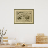 1893ヴィンテージローリー自転車誌Adポスター ポスター (キッチン)