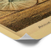 1893ヴィンテージ自転車用ヴェロピードアドアートプリント ポスター (角)