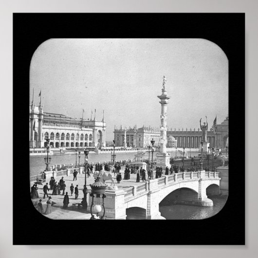 1893年のポスターワールドフェア・コート ポスター (正面)