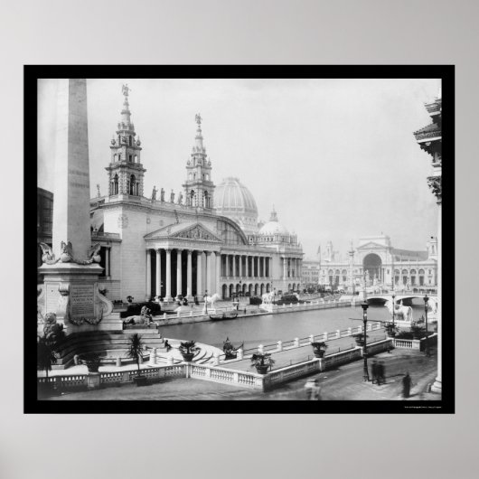 1893年の世界コロンビアエキスポ ポスター (正面)