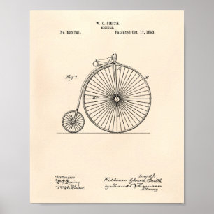 1893年の自転車専売特許古参 ポスター