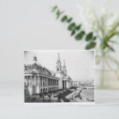 1893年コロンビア博覧会、機械芸術の殿堂 ポストカード (スタンド正面)