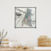 1893年シカゴ万国博覧会の地図，アメリカ合衆国 ポスター (キッチン)