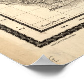 1893年ハワイアン諸島の地図 – サンドイッチ諸島 ポスター (角)