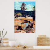 1893年金ゴールドのパンニングWalter Withers Australian ポスター (キッチン)