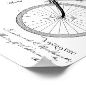 1893航空推進自転車デザイン特許プリント ポスター (角)