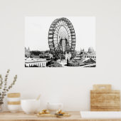 1893 FIRST FERRIS WHEEL – シカゴ・ワールド・フェア ポスター (キッチン)