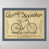 1893 Quinton Scorcher自転車広告アートポスター ポスター (正面)
