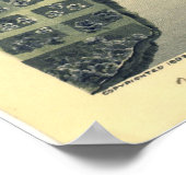 1893 Saint Paul, MNバードアイビューパノラママップ ポスター (角)