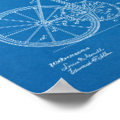 1894ギアドライブ自転車デザイン特許プリント ポスター (角)