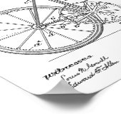 1894ギアドライブ自転車デザイン特許プリント ポスター (角)