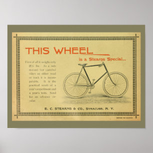 1894スターンズヴィンテージ自転車広告アートポスター ポスター