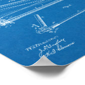 1894チェーンレス自転車デザイン特許プリント ポスター (角)