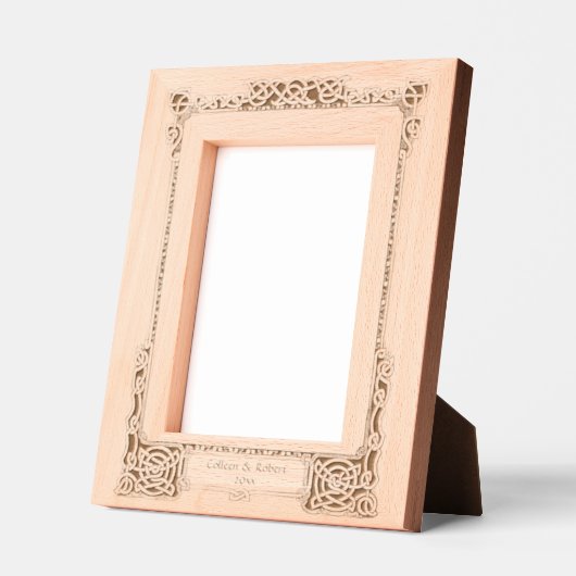 1894ビクトリアン年ケルト結び目模様縁ど レーザー彫刻フレーム (左)