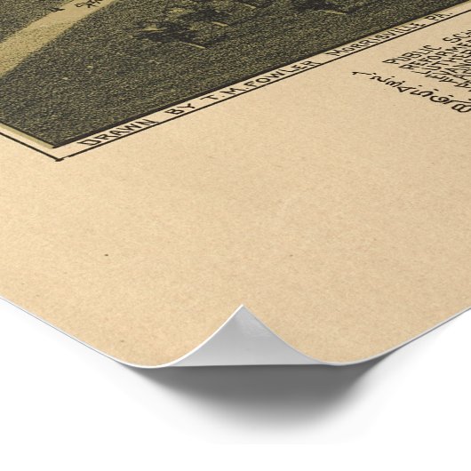 1894ペンシルバニア州シュウェンクスビル空中地図 ポスター (角)