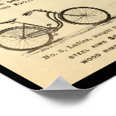 1894ライトロードスター威厳のある自転車広告ポスター ポスター (角)