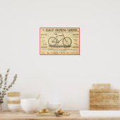 1894リーグチェーンレスセーフティーズ自転車ポスター ポスター (キッチン)
