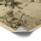 1894ヴィンテージ紳士の自転車広告アートプリント ポスター (角)