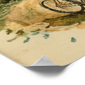 1894ヴィンテージ自転車トレイルカラー広告アートプリント ポスター (角)