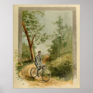 1894年のヴィンテージの自転車の道色の広告の芸術のプリント ポスター