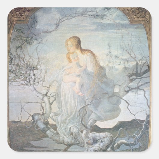 1894年の天使 スクエアシール (正面)