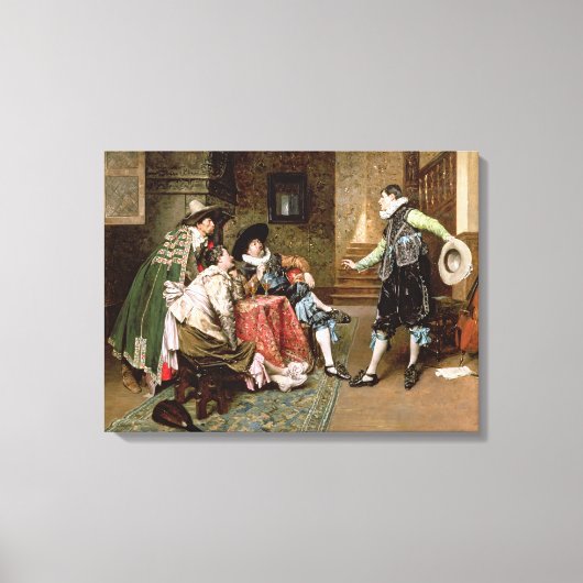 1894年の怪談(パネル油) キャンバスプリント (正面)