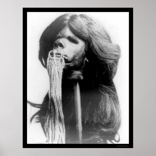 1894年エクアドルの収縮ヘッド ポスター (正面)