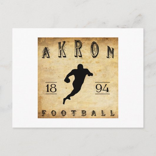 1894年オハイオ州アクロンサッカー ポストカード (正面)