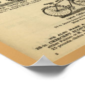 1894年西輪工事自転車広告ポスター ポスター (角)