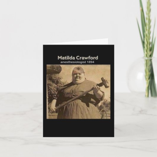 1894年麻酔学 カード (正面)