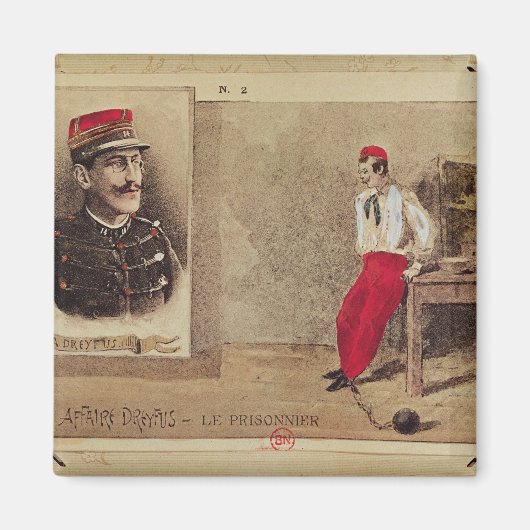 1894年～1906年アルフレッド・ドレフス囚人 マグネット (正面)