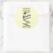 1894読年の鉄道ダイヤ表 ラウンドシール (バッグ)