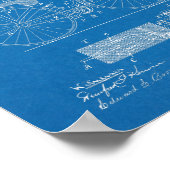 1894軍隊自転車特許スケッチプリント ポスター (角)