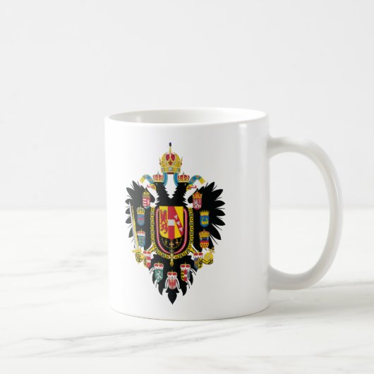 (1894-1915年)オーストリアハンガリーの紋章付き外衣 コーヒーマグカップ (右)