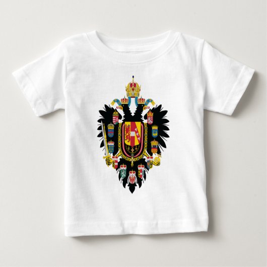 (1894-1915年)オーストリアハンガリーの紋章付き外衣 ベビーTシャツ (正面)