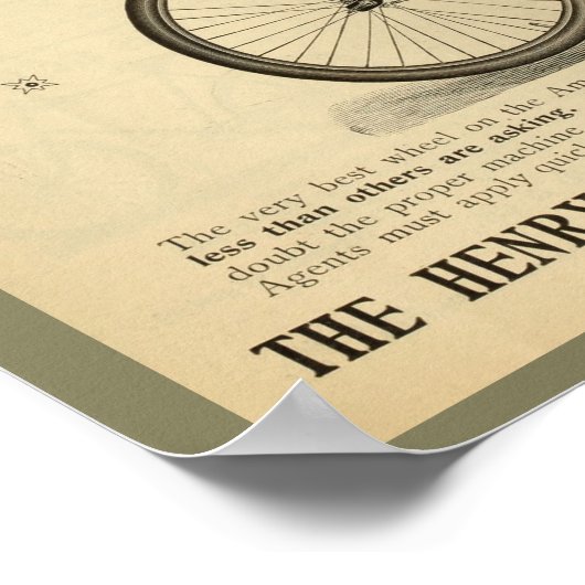 1894 Phantom A Bicycle Ad Artポスター ポスター (角)