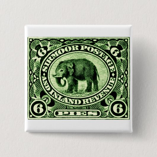 1895インディアン州ゾウ 缶バッジ (正面)