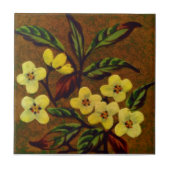 1895シャーウィンコットンスリップまたは滑ること色彩の鮮やかフローラRepro タイル (正面)