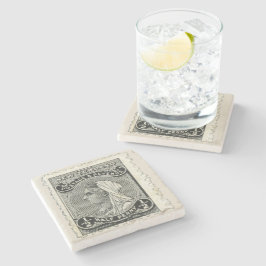 1895ニュージーランドスタンプ大理石コースター ストーンコースター