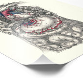 1895ヒト解剖学プリントハート フォトプリント            (角)