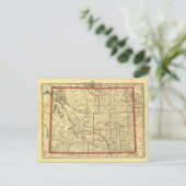 1895ワイオミングの地図 ポストカード (スタンド正面)