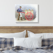 1895年のアイスクリーム販売者 キャンバスプリント (インサイチュ (寝室))