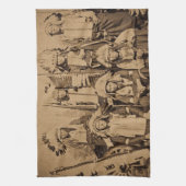 1895年のバッファローのビル野生の西ショーのスー族の責任者 キッチンタオル (縦)