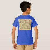 1895年のワイオミングの地図 Tシャツ (裏面フル)