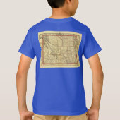 1895年のワイオミングの地図 Tシャツ (裏面)