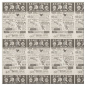 1895年のヴィンテージ広告 ファブリック (見本)